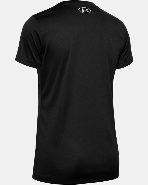 Camiseta Manga Corta con Cuello en V UA Velocity para Mujer, Black, pdpMainDesktop image number 5